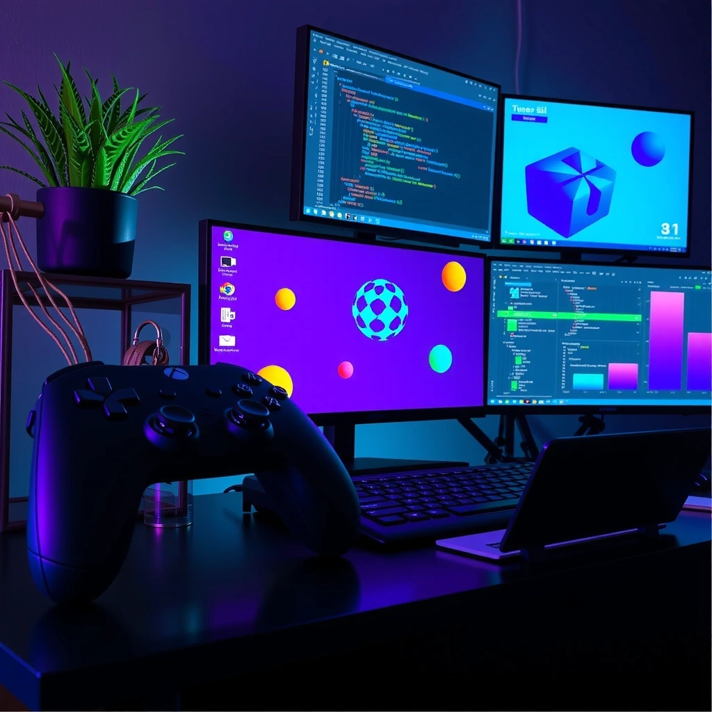 Captura de pantalla de desarrollo de juego móvil